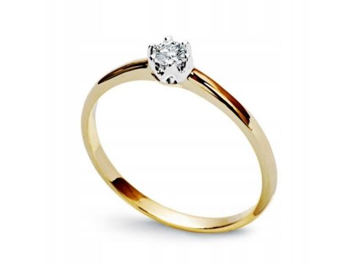 Złoty pierścionek pxd4103 - diament