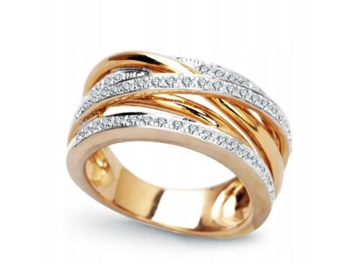 Złoty pierścionek pxd1267 - diament