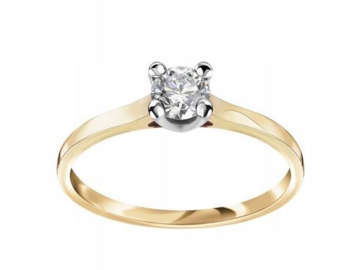 Złoty pierścionek pzd5537 - diament