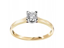 Złoty pierścionek pzd5537 - diament