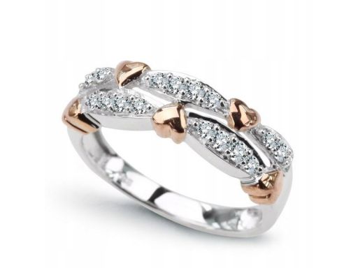 Złoty pierścionek pxd4053h - diament
