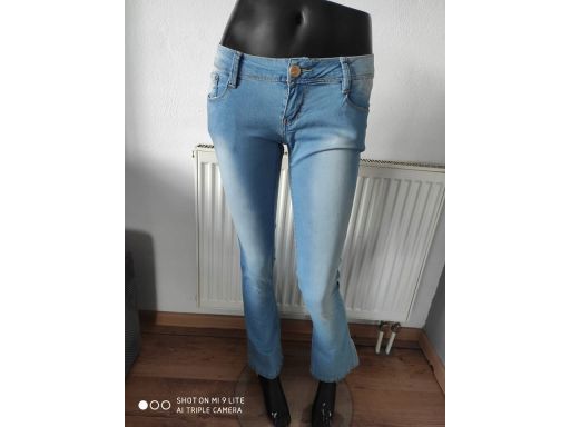 Just f r.10/38 m jeansy nowe spodnie szerokie hit!
