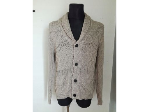 Zara r.xl sweter nowy elegancki guziki pas 108cm