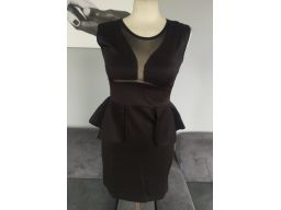 Sukienka r.12/40 l nowa zamek baskinka mini