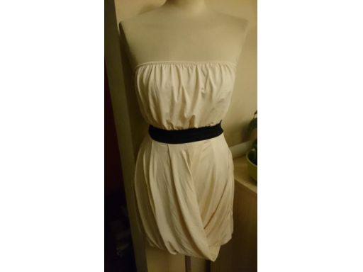 Gina tricot r.6/34 xs sukienka bez ramiączek mini