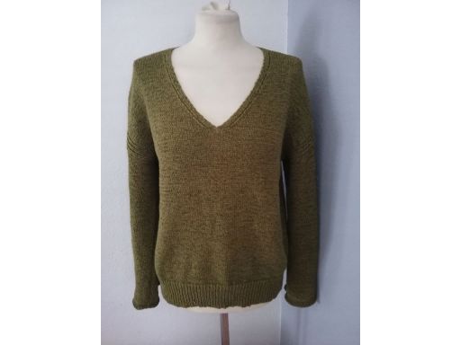 J.crew r.14/42 xl sweter stan bdb karo zielony hit