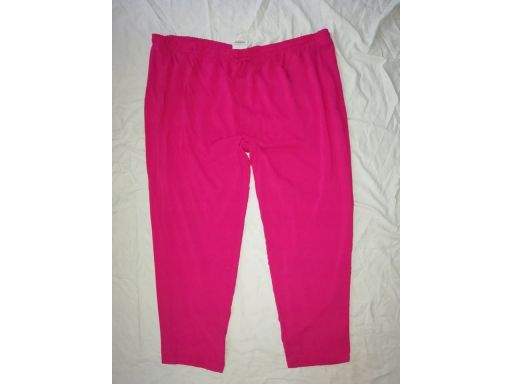 Spodnie r.58 nowe wiązane różowe pas 124-140cm