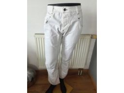Denim 77 r.34/30 jeansy stan bdb bawełna białe