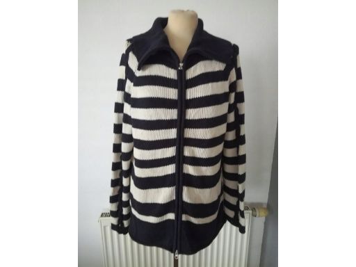 Alba moda r.20/48 4xl sweter paski zamek bluza hit