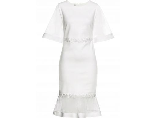 B.p.c sukienka biała z koronką r.40/42