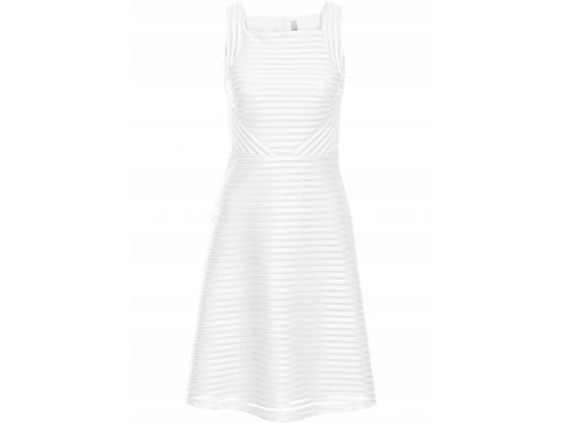 B.p.c sukienka prążkowana biała *48