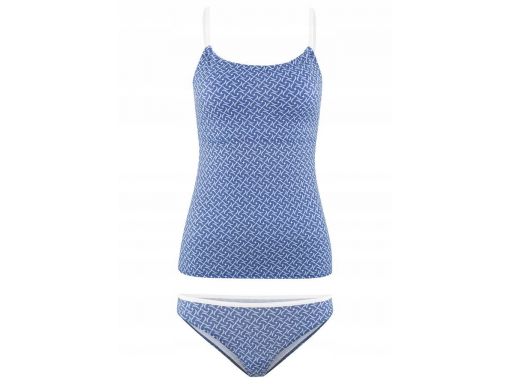 *b.p.c tankini niebieskie dopasowane do ciała 48