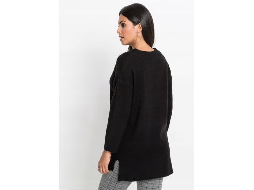 B.p.c czarny sweter w serek 32/34.