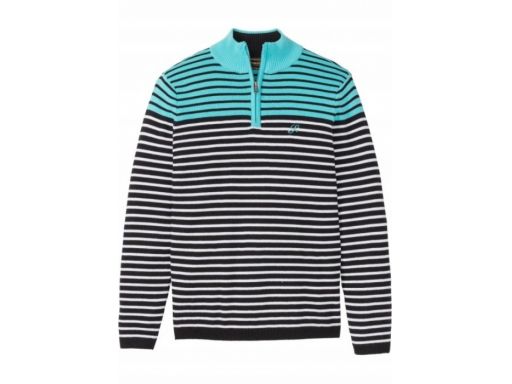 *b.p.c męski sweter w paski r.l
