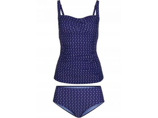 B.p.c tankini granatowe w groszki *52 (105c)