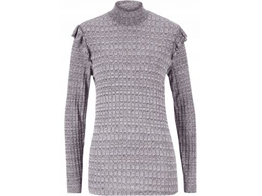 *b.p.c szary sweterek z półgolfem modny r.44/46