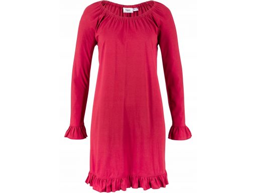 B.p.c czerwona sukienka z falbankami r.44/46