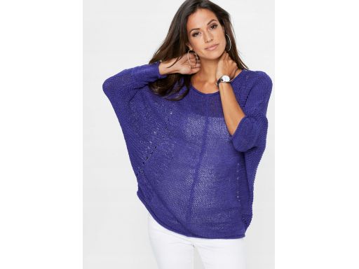 *b.p.c fioletowy sznurkowy sweter 48/50.