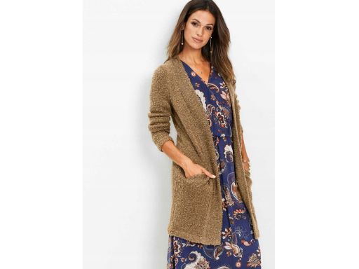 *b.p.c kardigan brązowo-khaki r.52/54