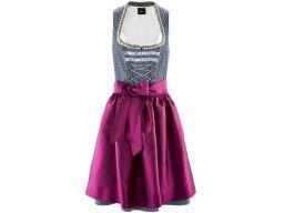 *b.p.c. sukienka ludowa w kropki z fartuchem 50