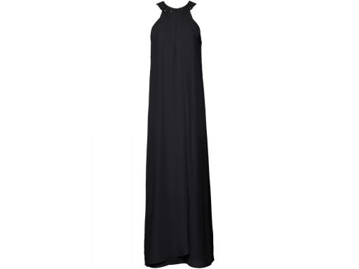*b.p.c czarna długa sukienka z cekinami r.38