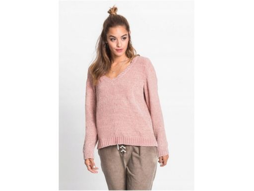 *b.p.c sweter z szenilii różowy r.48/50