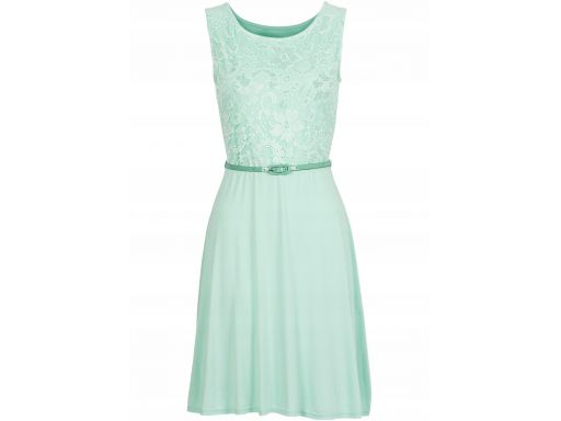 B.p.c sukienka jasno-zielona z koronką 36/38.