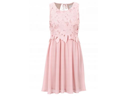 B.p.c różowa sukienka z koronką 40.