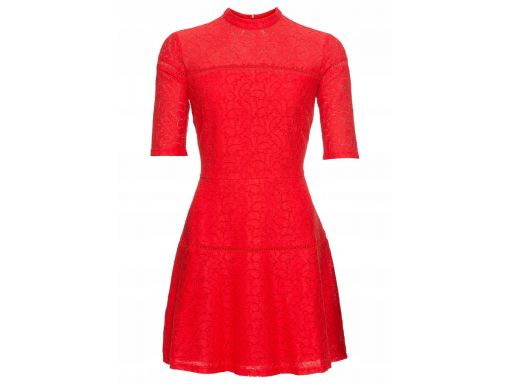 B.p.c czerwona koronkowa sukienka r.36