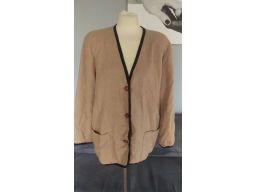 Sweter r.44/46 kieszenie guziki elegancki hit!