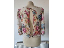 River island r.10/38 m bluzka s.bdb kwiaty koronka