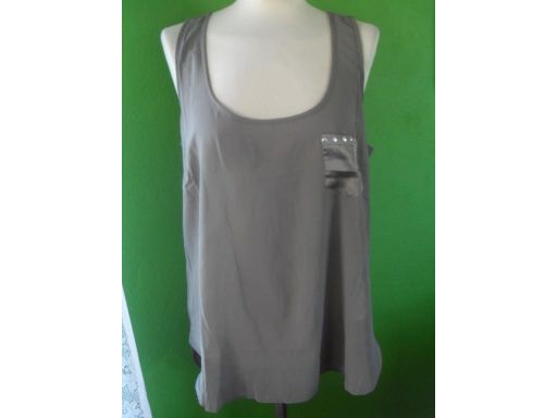 Bluzka r. 16/44 xxl oliwkowy top tunika dżety hit