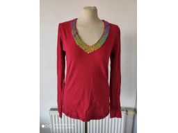 Reserved r.14/42 xl bluzka s.bdb cekiny czerwona