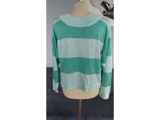 Sweter r.42/44 stan bdb paski modny lekki hit!