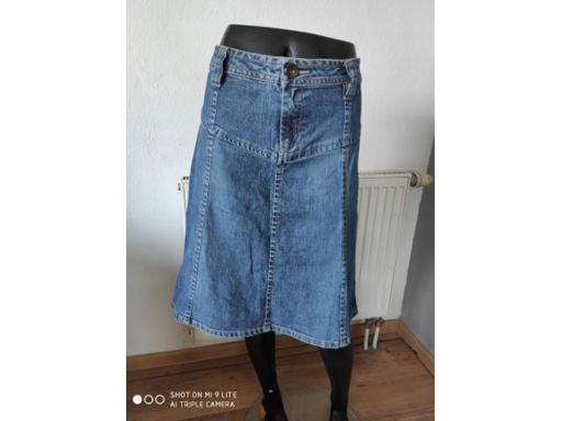 H&m r.14/42 xl spódnica s.bdb jeansowa guzik