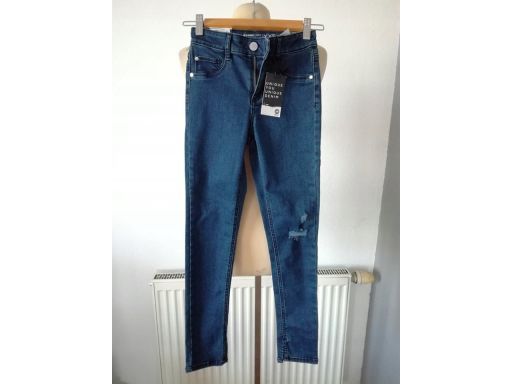 Cubus r.xs jeansy nowe spodnie rurki promocja!