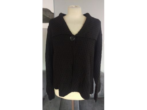 Jm collection r.14/42 xl sweter nowy guzik bawełna