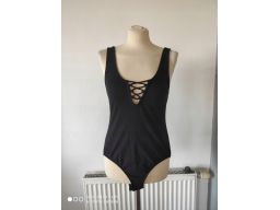 H&m r.12/40 l body stan bdb zatrzaski czarne