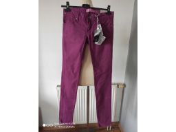 Stradivarius r.34 jeansy nowe rurki fioletowe hit!