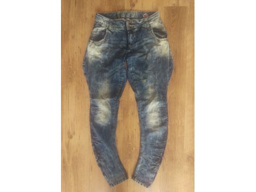 Pulz jeans r.10/38 m jeansy bawełna skręty s.bdb