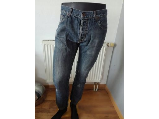 Zara r.40 jeansy s.bdb męskie przetarcia spodnie