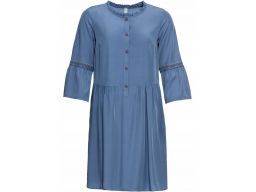 B.p.c niebieska sukienka z haftem: r. 44
