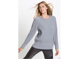 *b.p.c sweter szary miły ciepły oversize ^40/42