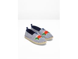 B.p.c espadryle w paski z haftem 37