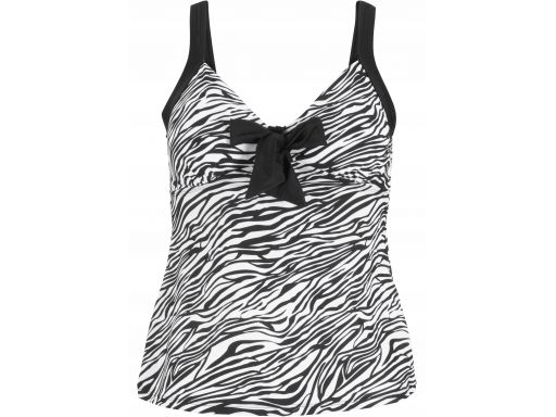 B.p.c top plażowy zebra *44