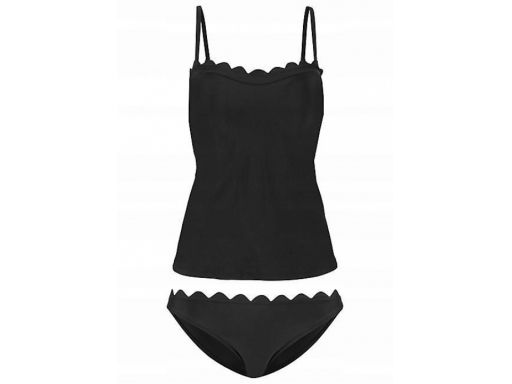 B.p.c tankini eleganckie, unikalne czarne *48