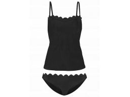 B.p.c tankini eleganckie, unikalne czarne *48