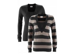 *b.p.c sweter w paski komplet 2 szt ^44/46