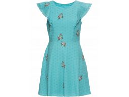 B.p.c sukienka z haftem morska zieleń: r. 54