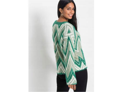 B.p.c sweter damski zielony: r. 40/42